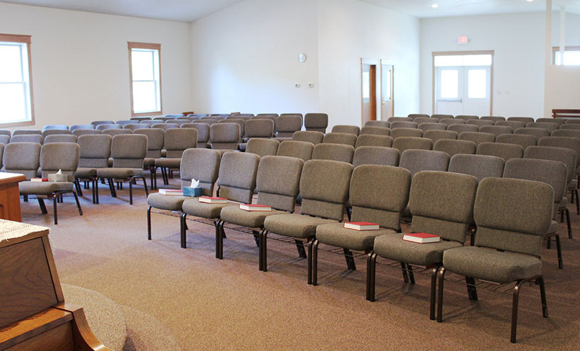 Bertolini chairs in a local church