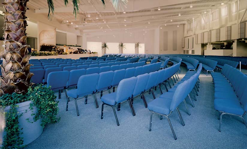 Bertolini chairs in a local church